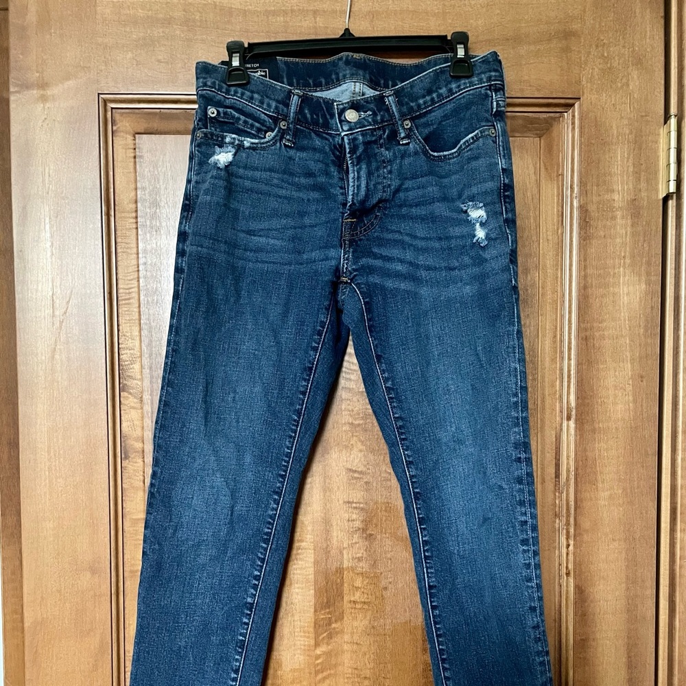 Men’s  Abercrombie & Fitch Dark Distressed Jeans